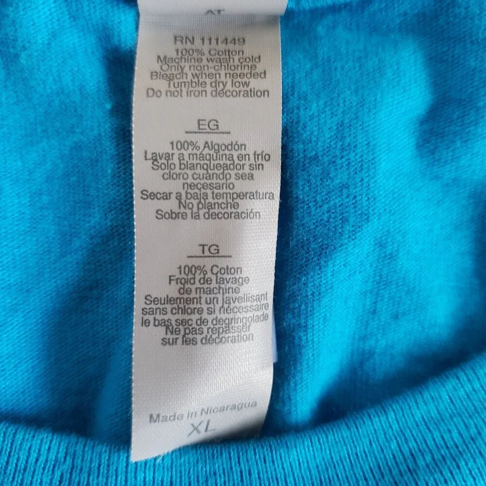 American AF Eagle T-Shirt Youth XL Blue Next Level Cotton Short Sleeve Kids Tee - Picture 5 of 5